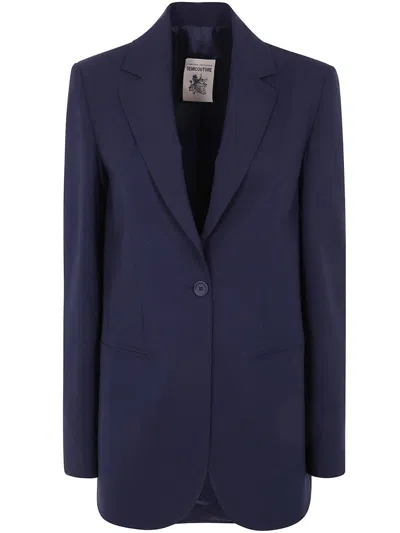 Semicouture Ebony Jacket Clothing In Blue