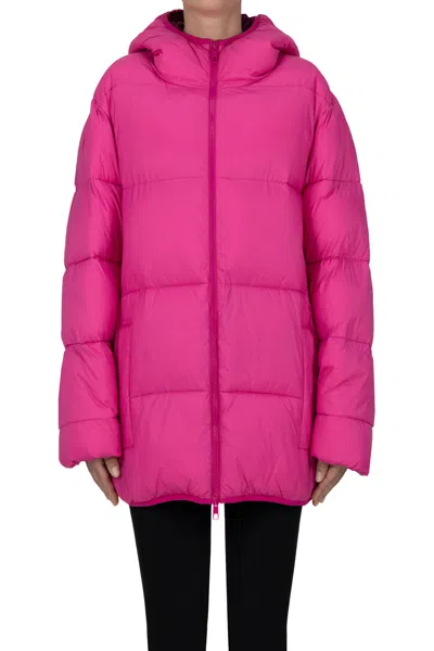 Semicouture Eco-friendly Down Jacket In Pink