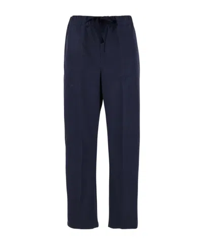 Semicouture Elastic Waist Casual Pants In Black