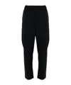 Semicouture Elastic Waist Casual Pants In Black