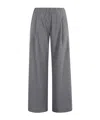 Semicouture Elastic Waist Casual Pants In Gray