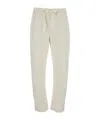 Semicouture Elastic Waist Casual Pants In White