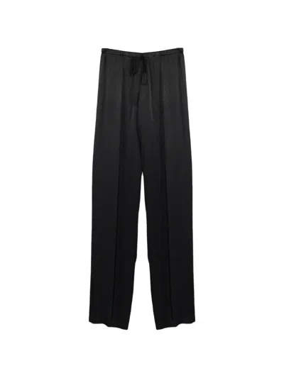 Semicouture Elasticated Drawstring Trousers In Black