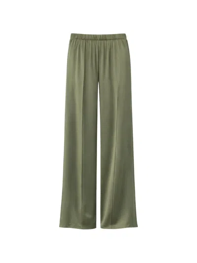 Semicouture Elasticated-waistband Trousers In Green
