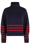 Semicouture Semi Couture Elisa Pattern Oversized Sweater In Blue
