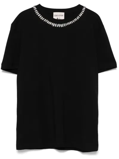 Semicouture Elodie T-shirt In Black