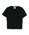 Semicouture Marina Classic Black Cotton T-shirt In Black