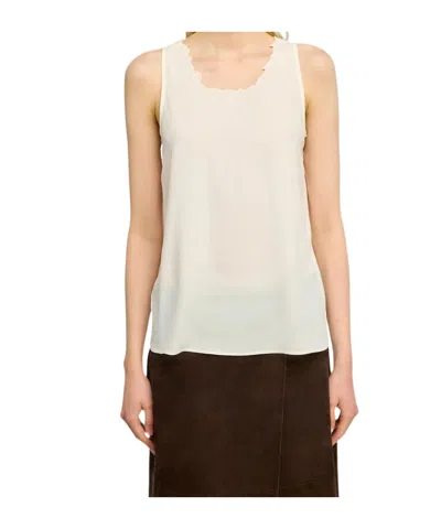 Semicouture Embroidered Vest In White