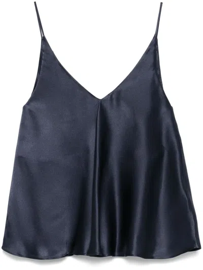 Semicouture Etienne Tank Top In Blue