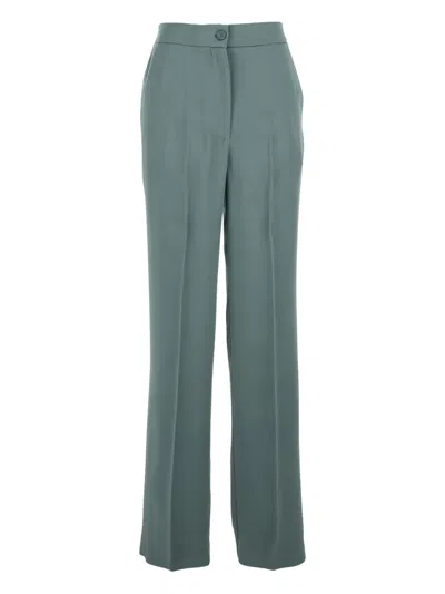 SEMICOUTURE FLAT-FRONT ELASTIC-WAIST TROUSERS