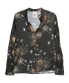 Semicouture Floral-pattern Top In Metallic