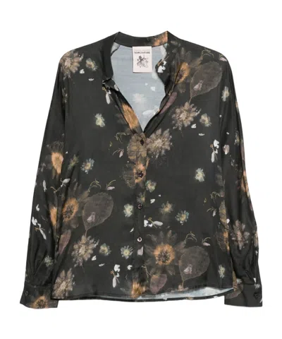SEMICOUTURE FLORAL-PATTERN TOP