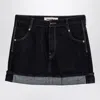 Semicouture Floriane Miniskirt In Dark Denim