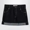 Semicouture Floriane Miniskirt In Dark Denim