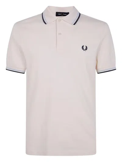 Semicouture "fred Perry" Twin Tipped Fred Perry Shirt In White