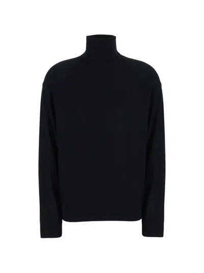 Semicouture Freda Roll-neck Wool Sweater In Animal Print