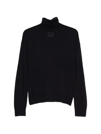 Semicouture Freda Turtleneck Sweater In Black