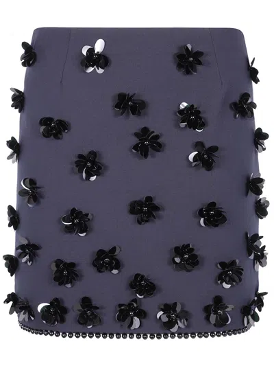 Semicouture "georgina" Skirt Clothing In Blue