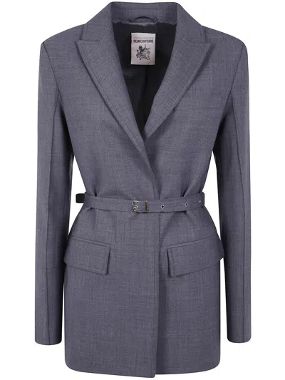 Semicouture "gianna" Jacket Clothing In Gray
