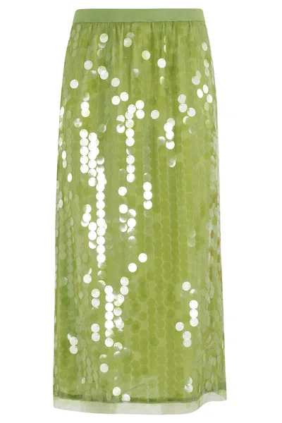 Semicouture Gonna Iris In Green