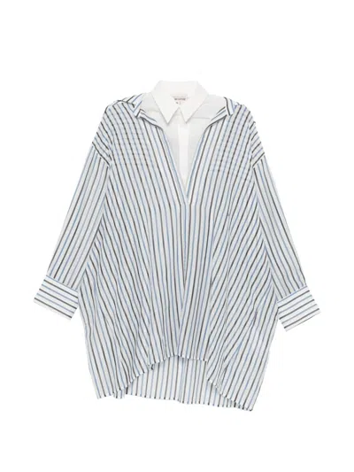 Semicouture Graciana Cotton Shirt In Blue