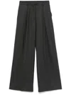 Semicouture Grey Jacob Trousers In Black