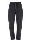 Semicouture Grey Pants With Elastic Waistband And Drawstring In Grey