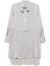 Semicouture Semi Couture Flowing Gray Midi Dress