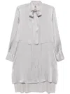 Semicouture Semi Couture Flowing Gray Midi Dress