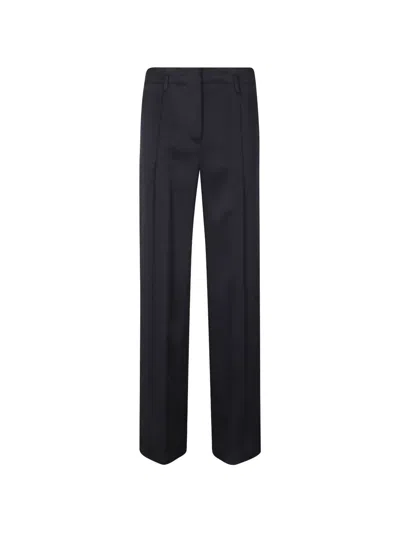 Semicouture Guiditta Straight-leg Trousers In Blue
