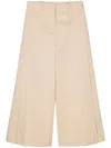 SEMICOUTURE SEMICOUTURE HOLLY WIDE LEG COTTON TROUSERS