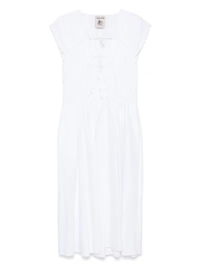 Semicouture Ignacia Cotton Long Dress In White