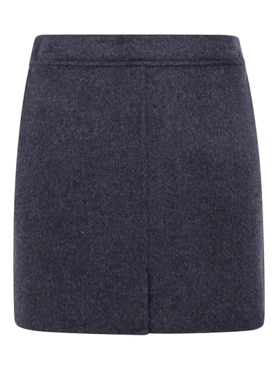 SEMICOUTURE ILARIA WOOL HIGH-WAISTED SKIRT