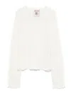 Semicouture Isobel Sweater In Cream