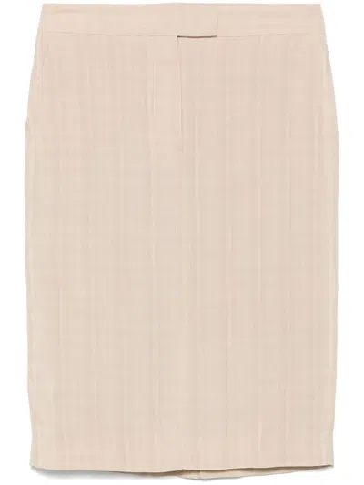 Semicouture Isolde Midi Skirt In Neutrals