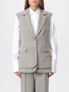 Semicouture Waistcoat  Woman Color Beige In Brown