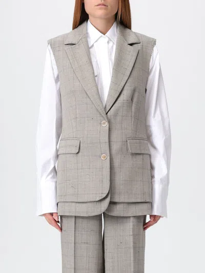 Semicouture Jacket  Woman Color Beige In Brown