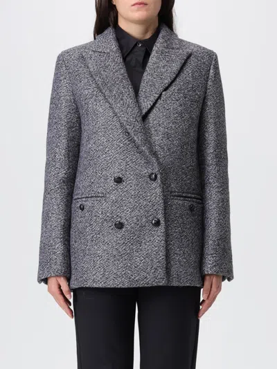 SEMICOUTURE JACKET SEMICOUTURE WOMAN COLOR GREY,H41501020