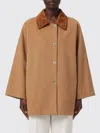 Semicouture Saturnia Tech Cotton Jacket In Brown