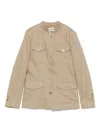 Semicouture Long Sleeve Casual Jacket In Neutral