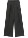 Semicouture Grey Jacob Trousers In Black