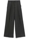 Semicouture Grey Jacob Trousers In Black