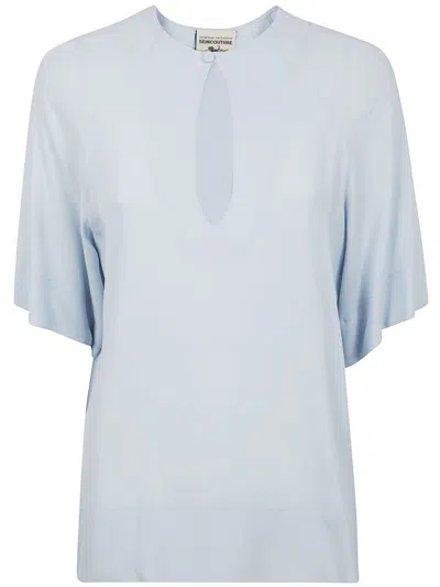 Semicouture Jana Blouse Clothing In Blue
