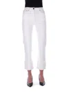 Semicouture Jeans White In Bianco Chiari E Naturali