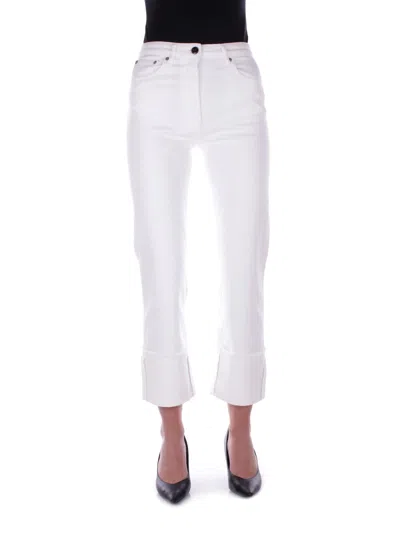 Semicouture Jeans White In Bianco Chiari E Naturali