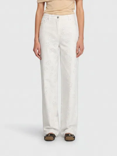Semicouture Jeans  Woman Color Milk In White