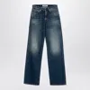 Semicouture Denim Trousers With Belt Loops