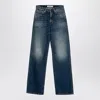 Semicouture Denim Trousers With Belt Loops