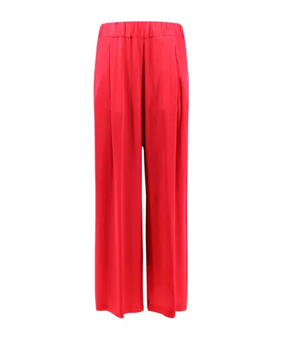 Semicouture Jhonny Palazzo Pants In Red