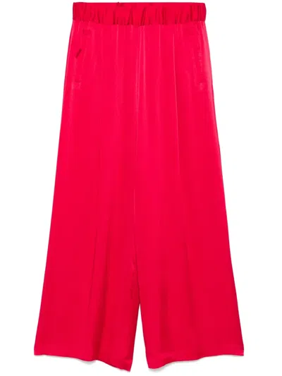 Semicouture Jhonny Palazzo Pants In Red